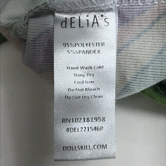 dELiA*s by Dolls Kill Retro Butterfly Collage Print Baby Tee Plus 3X Cropped 90s - Picture 10 of 10